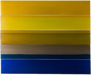 Título: 19.08 | Técnica: Óleo s/ alumínio | Medidas: 100x123 cm | Ano: 2013